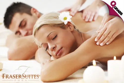 For QR350, Spoil Yourself with a Relaxing Package… Body Peel, Massage, Chocolate Body Wrap, Moisturizing Cream PLUS Pool, Sauna, and Jacuzzi Access for Him or Her (QR875 value)